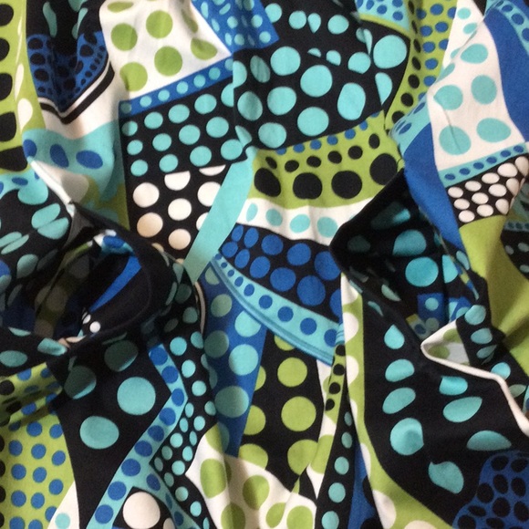 12 AGB groovy boho retro bright polka dot tunic - Picture 9 of 16